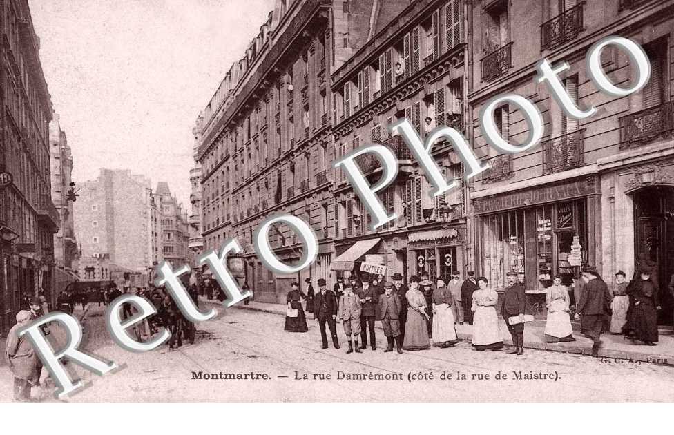 la Rue Damremont ( côté de la rue de Maistre)