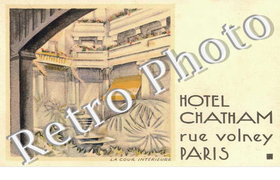 Hotel Chatam - Rue Volney