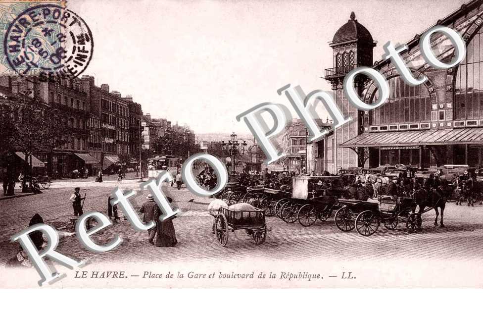 Place de la gare et boulevard de la Republique