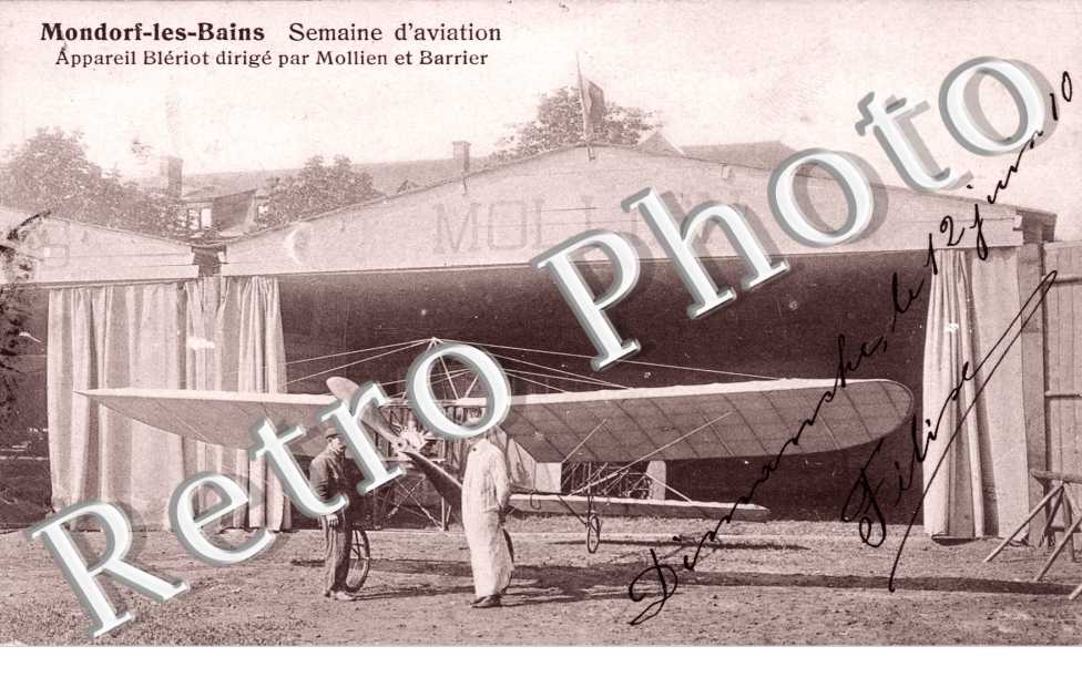 Semaine D'aviation - Appareil Bleriot monte par Mollien et Barrier