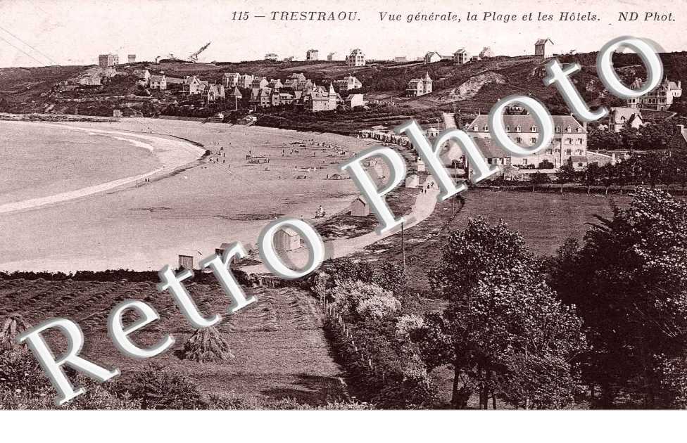 TRESTRAOU  VUE GENERALE LA PLAGE