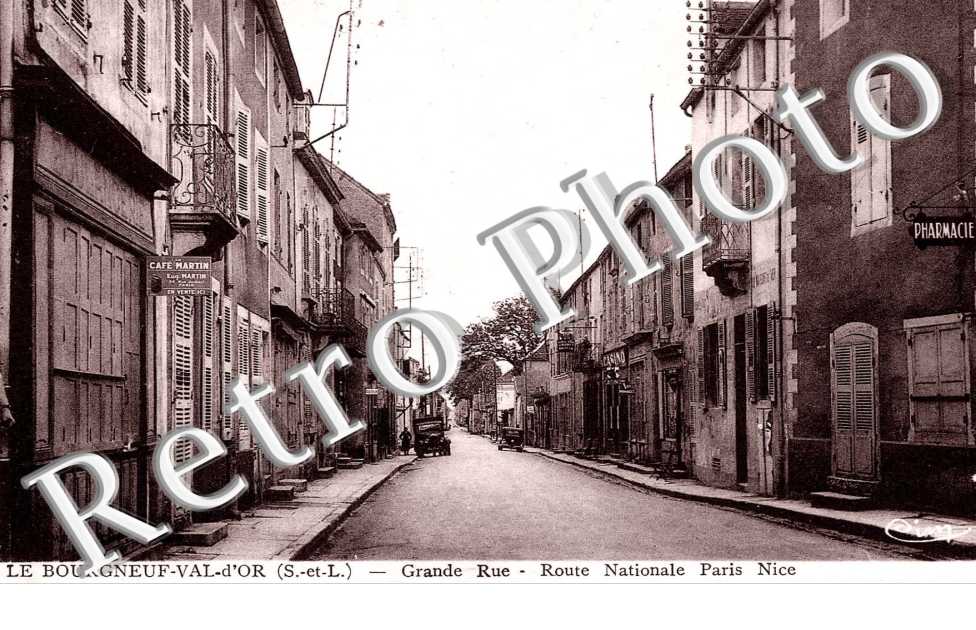 Bourgneuf Val d&#039;Or - Grande rue - Route nationale Paris Nice
