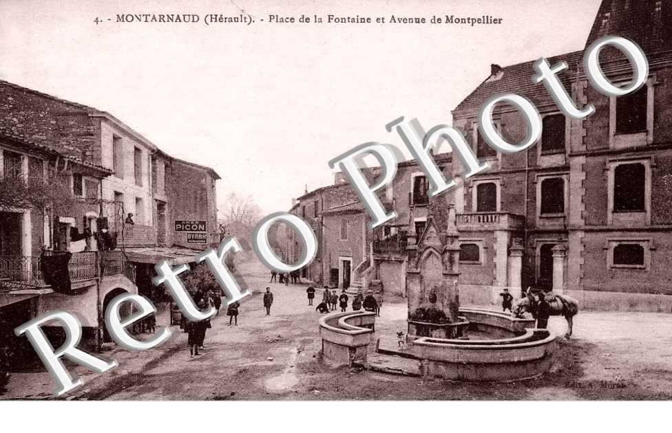 Place de la fontaine et avenue de Montpellier