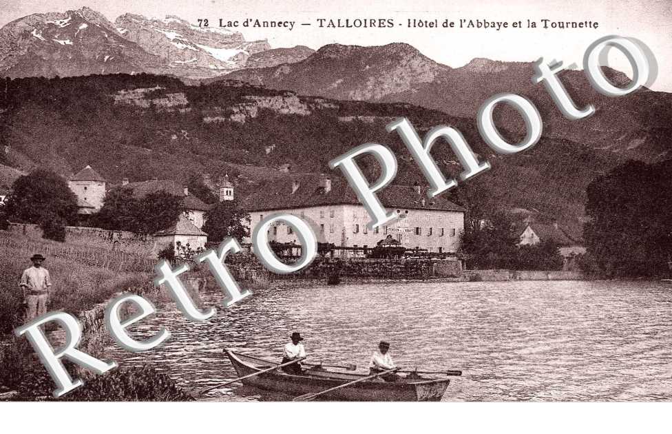 Lac d&#039;Annecy et Hotel de l&#039;abbaye de Tournette