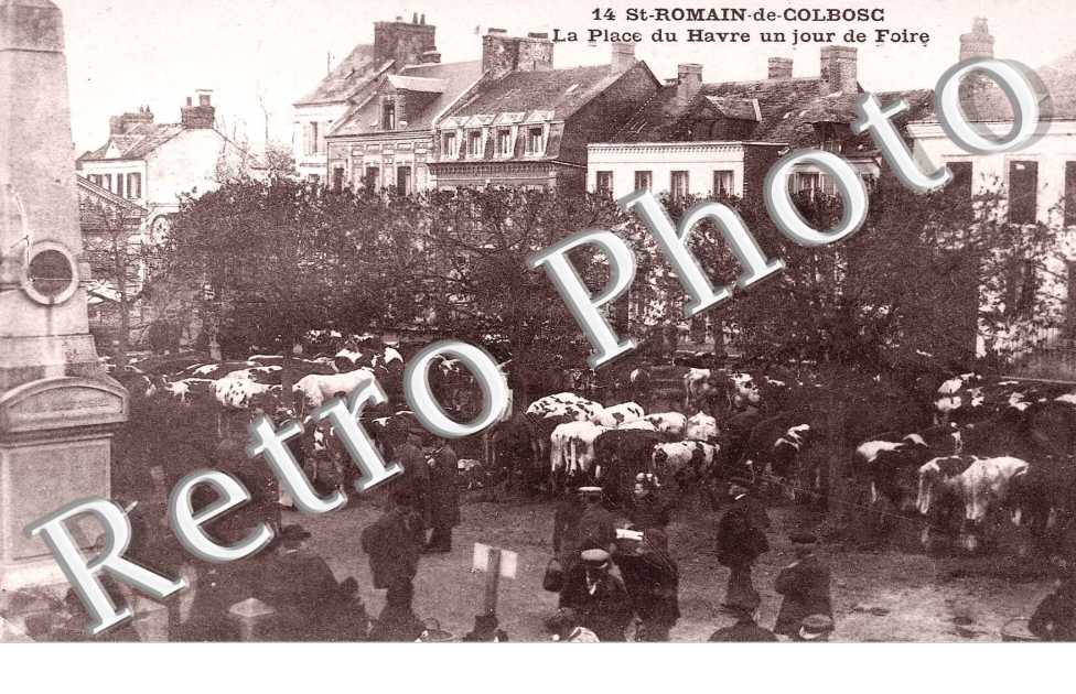 La place du Havre un jour de foire