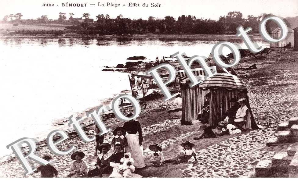 la plage, effet du soir