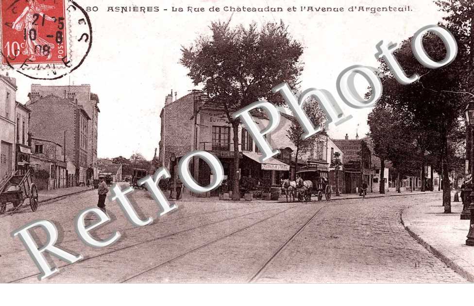 LA RUE DE CHATEAUDUN ET L&#039;AVENUE D&#039;ARGENTEUIL