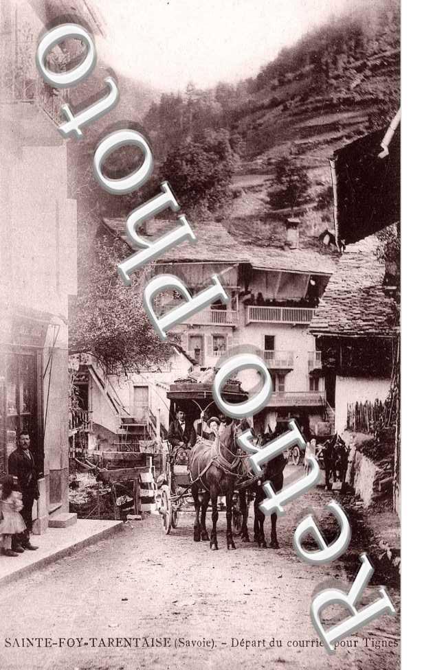 depart du courrier pour Tignes