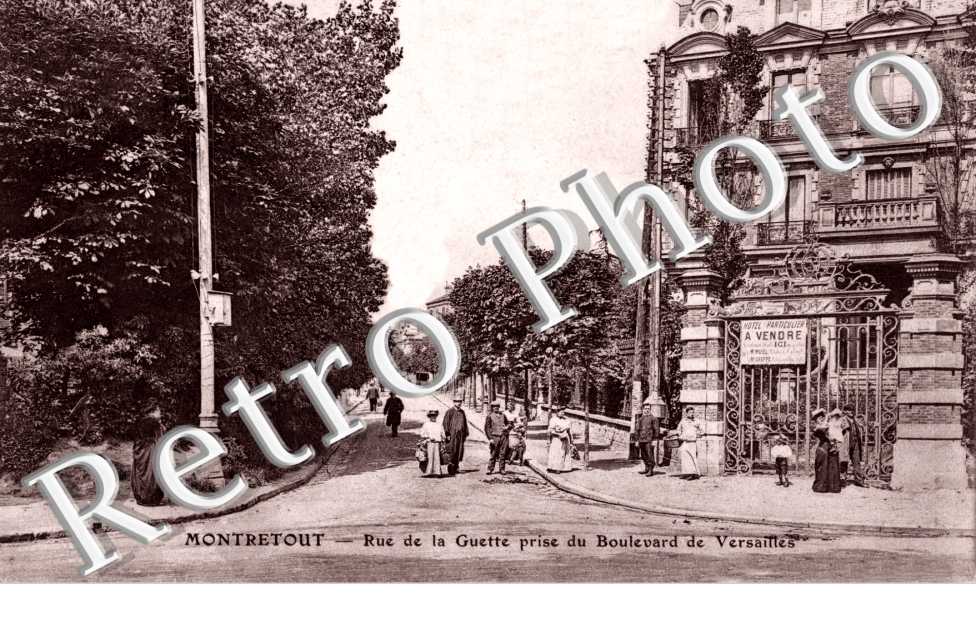 MONTRETOUT - RUE DE LA GUETTE PRISE DU BOULEVARD DE VERSAILLES