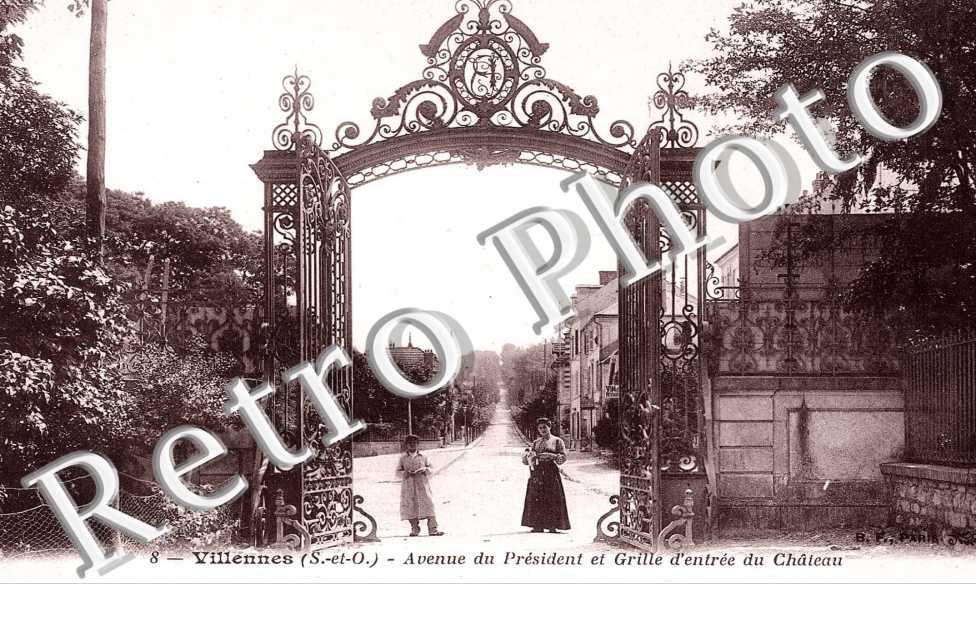 Avenue du Président et Grille d&#039;entrée du château