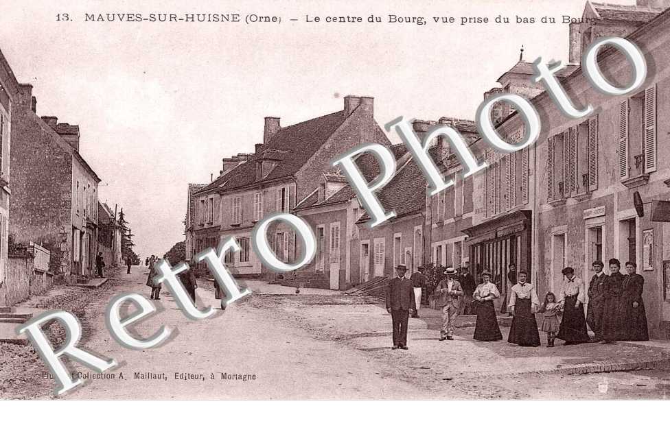 le centre du bourg - vue prise du bas du bourg