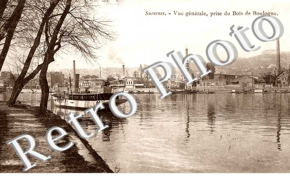 vue générale, prise du Bois de Boulogne