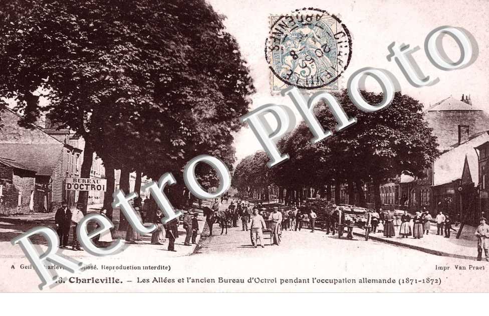 les Allees et l'Ancien Bureau d'Octroi pendant l'Occupation Allemande (1871-1872)
