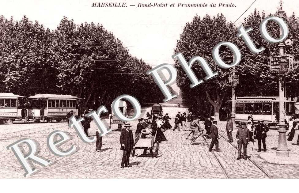 ville autrefois ROND POINT ET PROMENADE DU PRADO 13 MARSEILLE