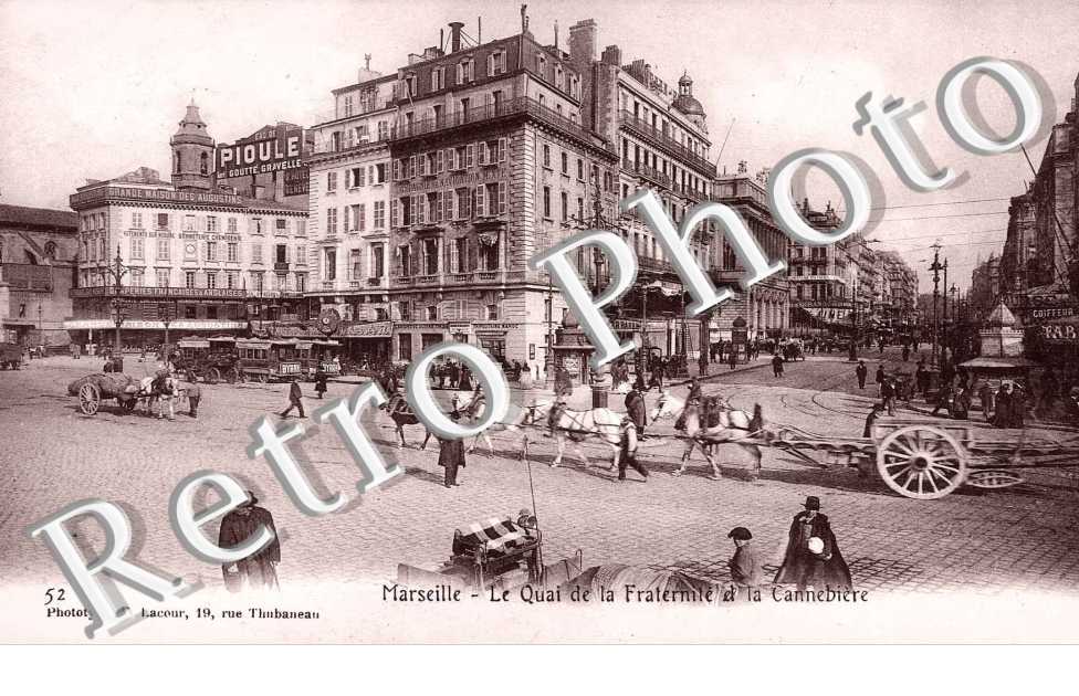QUAI DE LA FRATERNITE ET LA CANNEBIERE