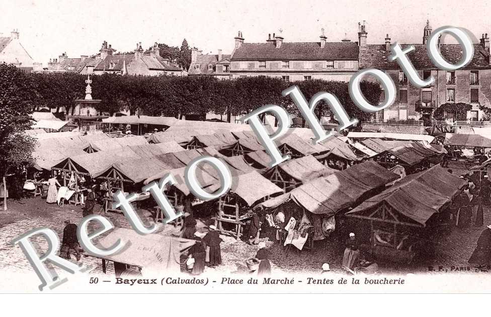 place du marche, tentes de la boucherie