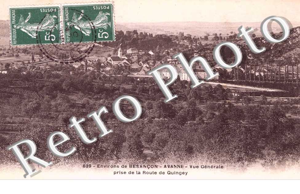 vue generale, prise de la route de Quingey