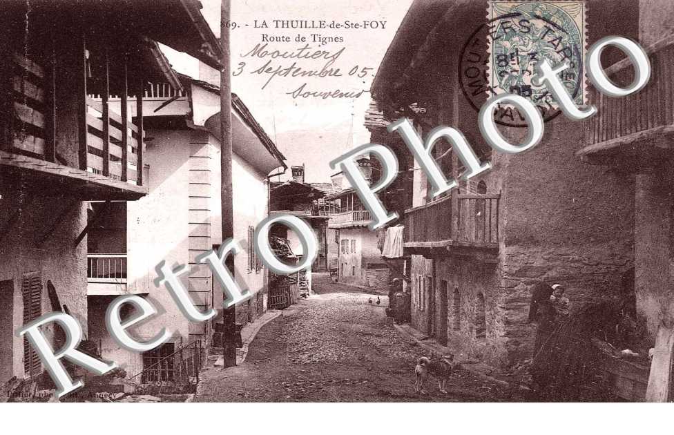 la Thuille Sainte Foy, route de Tignes