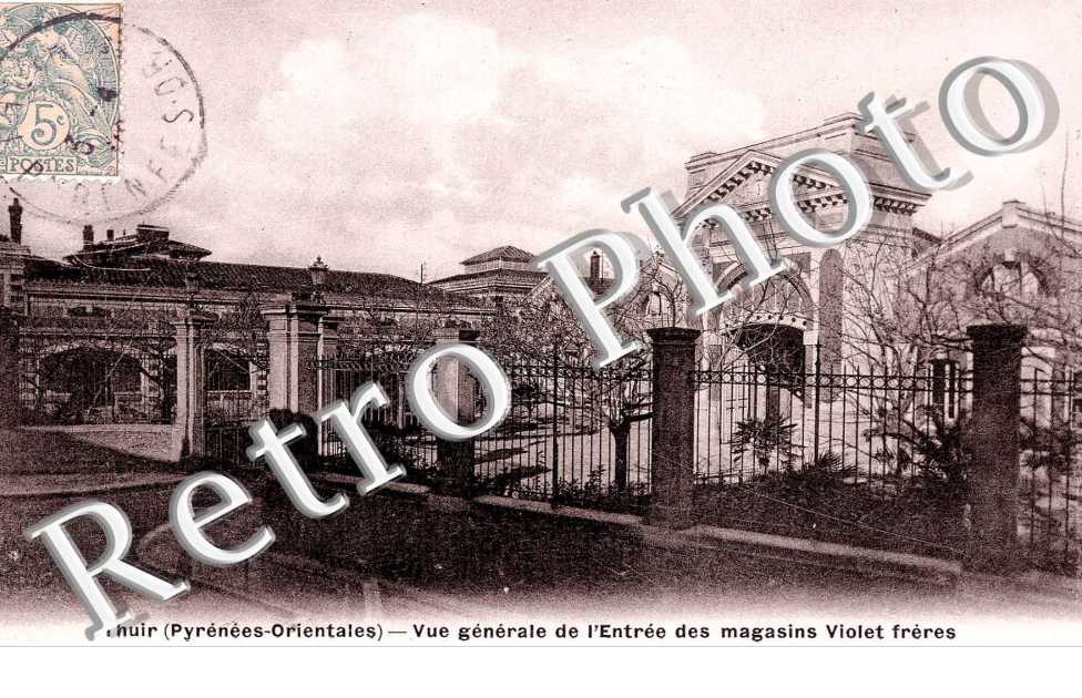 Vue generale de l&#039;Entree des Magasins Violet Freres  (editeur J. Fau)