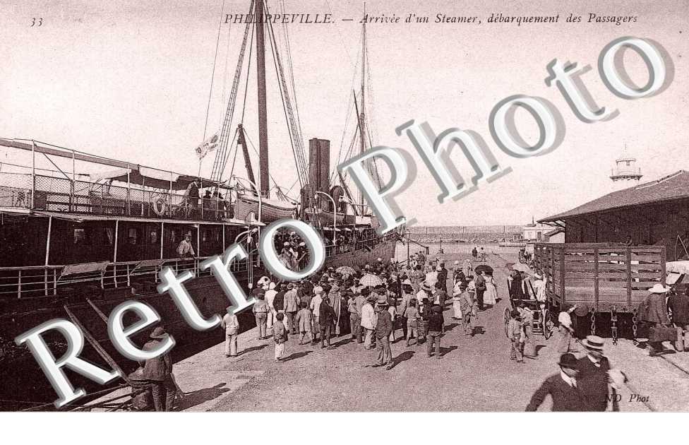 arrivee d'un Steamer