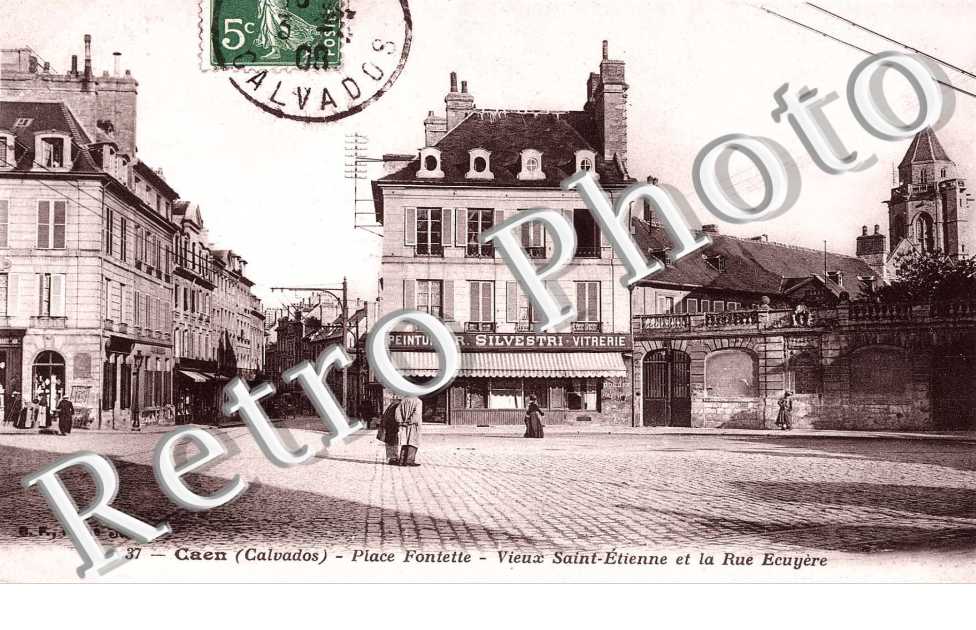 place fontette. vieux saint etienne et la rue ecuyere