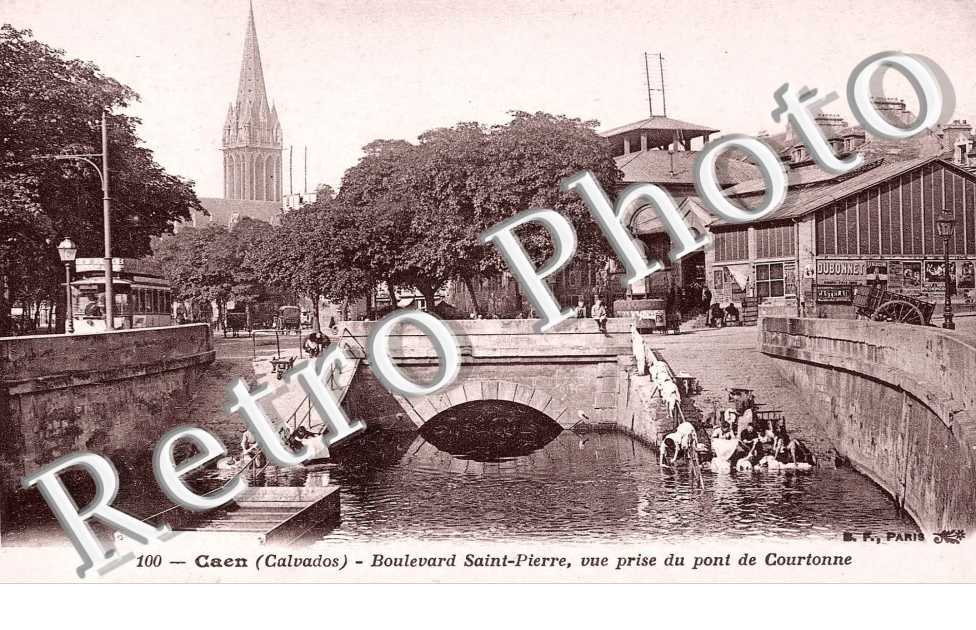 boulevard Saint Pierre, vue prise du pont de Courtonne