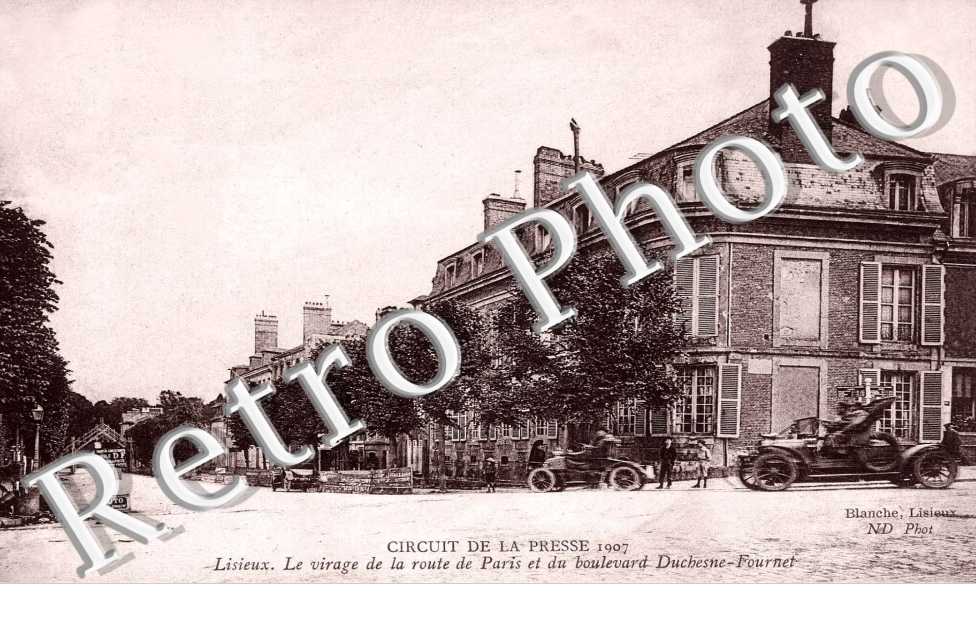 le virage de la route de Paris et du boulevard Duchesne-Fournet