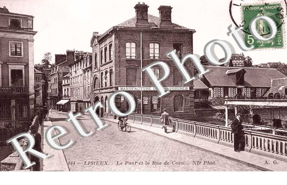 le pont et la rue de Caen