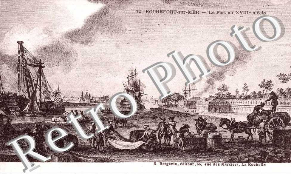 le port au XVIIIe siecle (dessin)