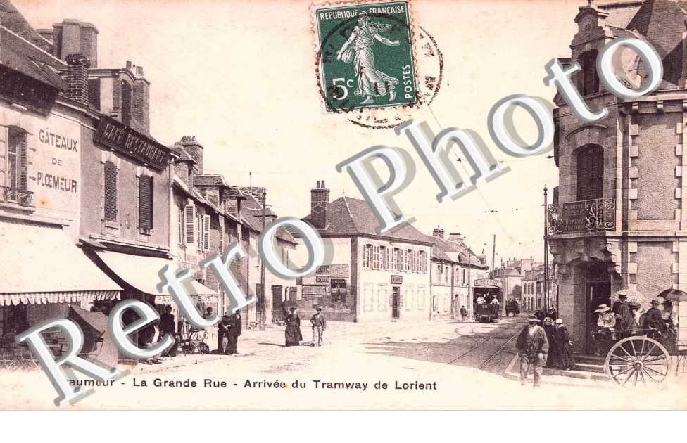 la Grande Rue - arrivee du Tramway de Lorient