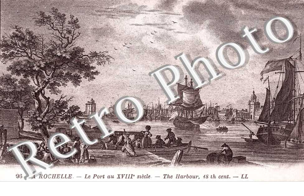 le port au XVIIIe siecle (dessin)