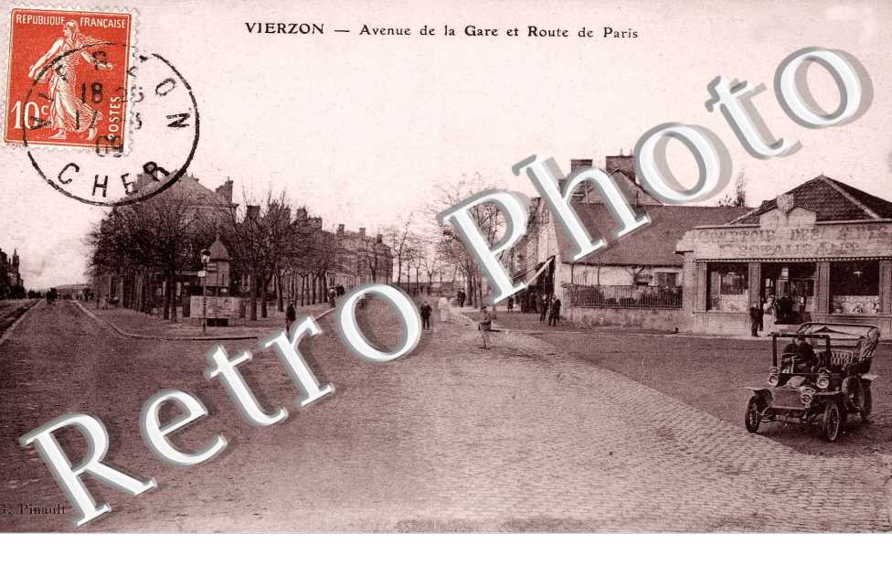 avenue de la gare et route de Paris