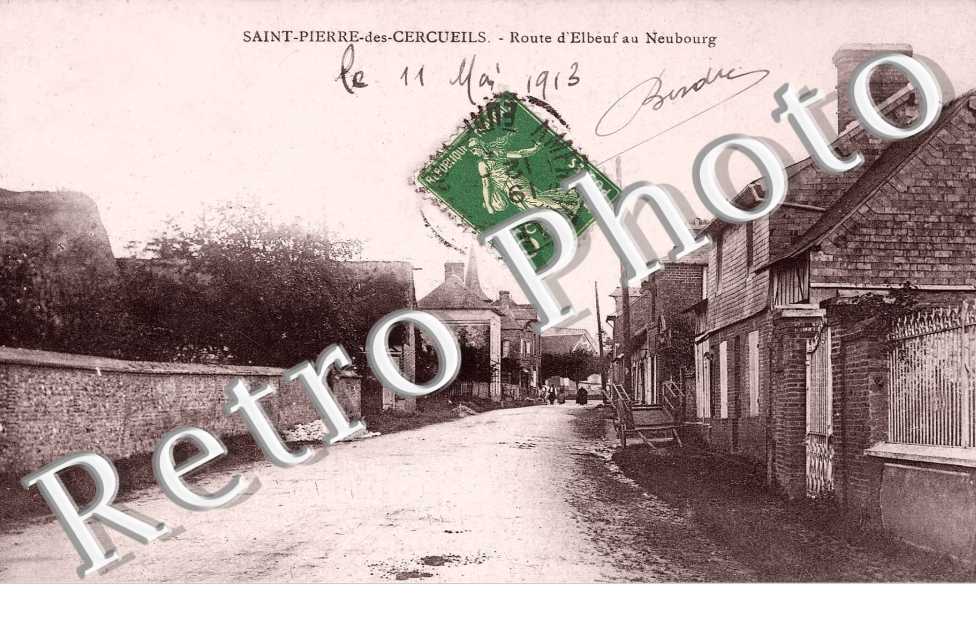 Route d&#039;Elbeuf a Neubourg - St Pierre de Cercueils