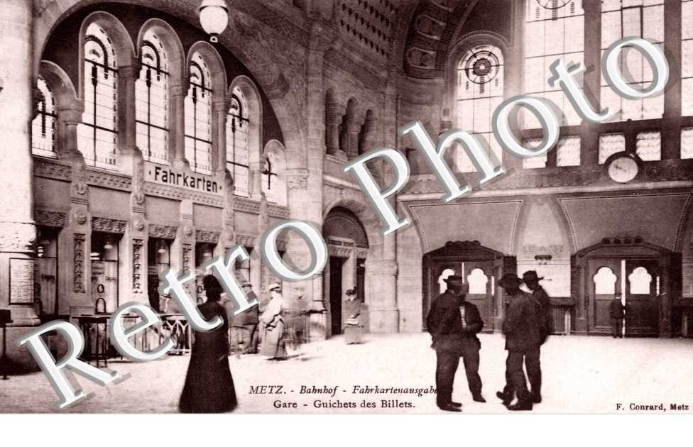 Gare - Guichets des billets - Bahnhof - Fahrkartenaugaben - carte anim