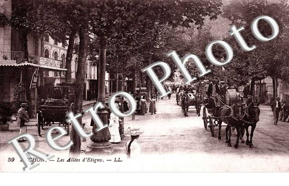 Prise de vue de l'allée d'Etigny