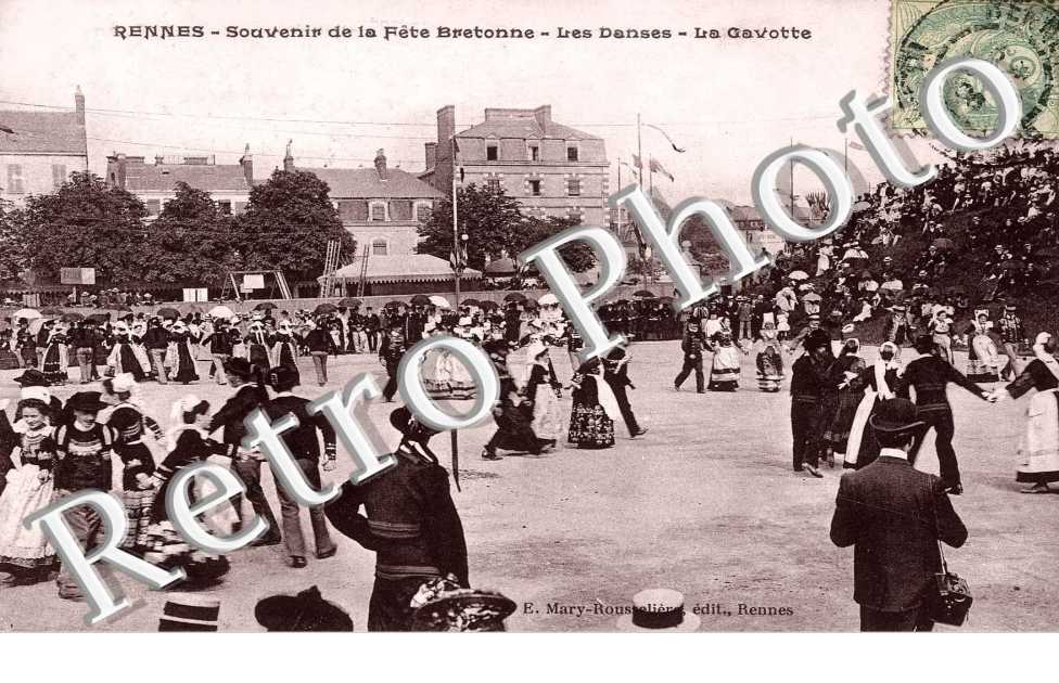 souvenir de la fete bretonne, les danses, la gavotte