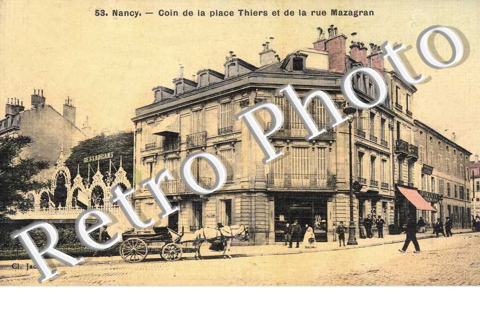 COIN DE LA PLACE THIERS et de la rue Mazagran