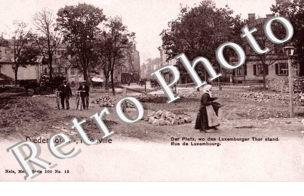 rue de Luxembourg Der Platz, wo das Luxemburger Thor stand