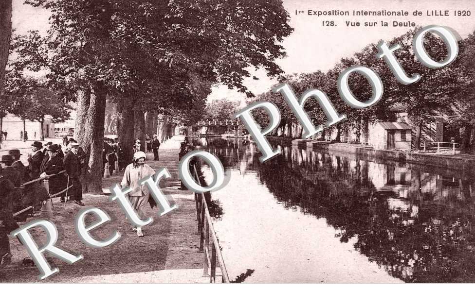 1ere exposition internationale de Lille 1920 - Vue sur la Deule