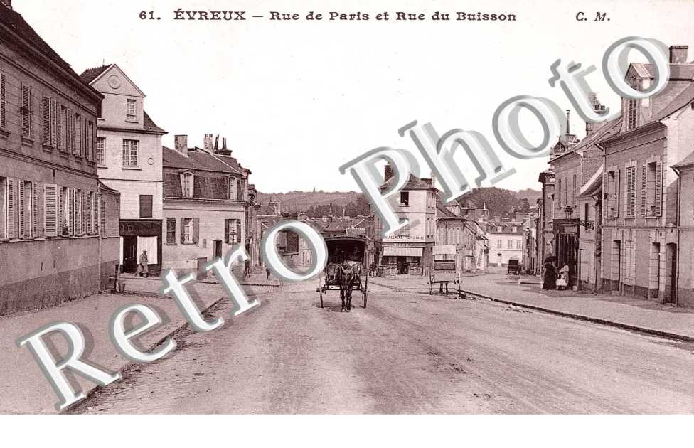la rue de Paris et rue du Buisson