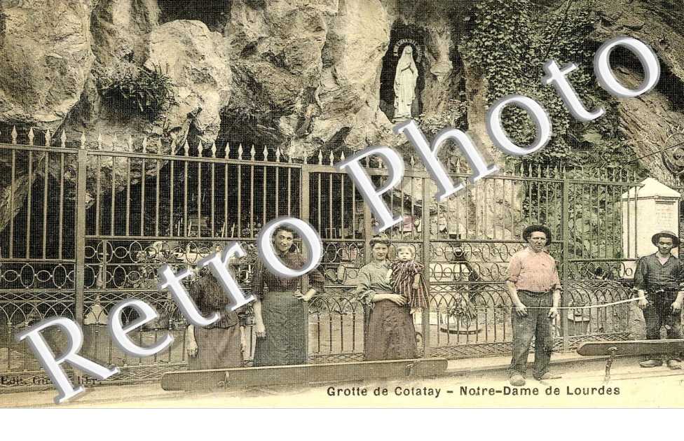 grotte de cotatay, notre dame de lourdes (toilee couleur)