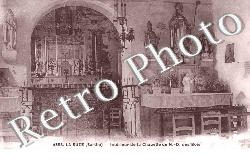 Interieur de la chapelle de N-D des bois