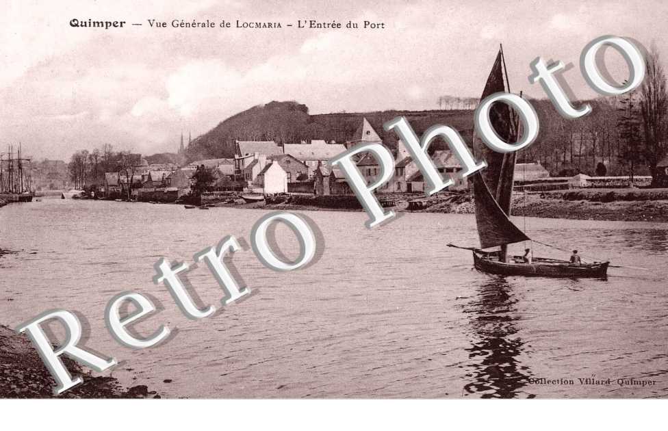 VUE GENERALE DE LOCMARIA - L&#039;ENTREE DU PORT