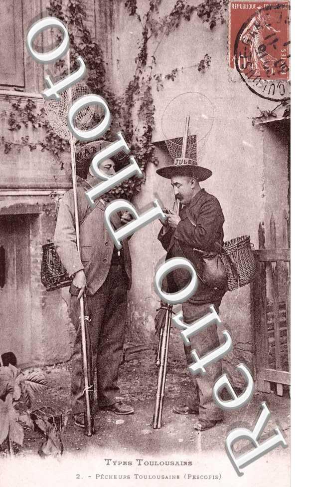 Types toulousains - pecheurs (pescofis) - folklore