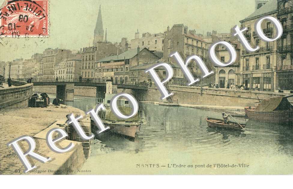 L&#039;ERDRE AU PONT DE L&#039;HOTEL DE VILLE