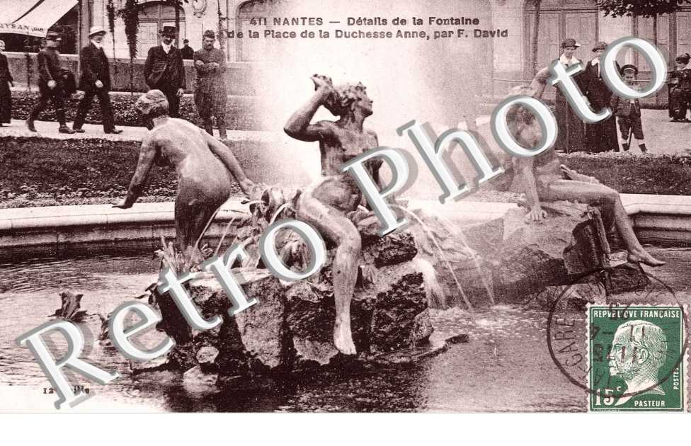 DETAILS DE LA FONTAINE de la place de la Duchesse Anne