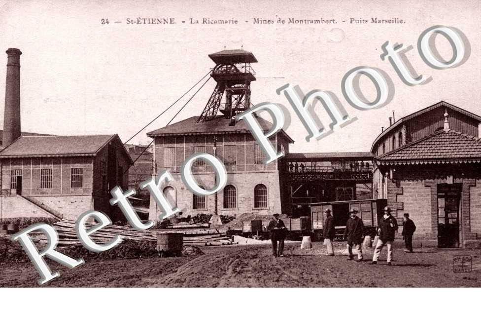 la ricamarie, mines de montrambert, puits marseille