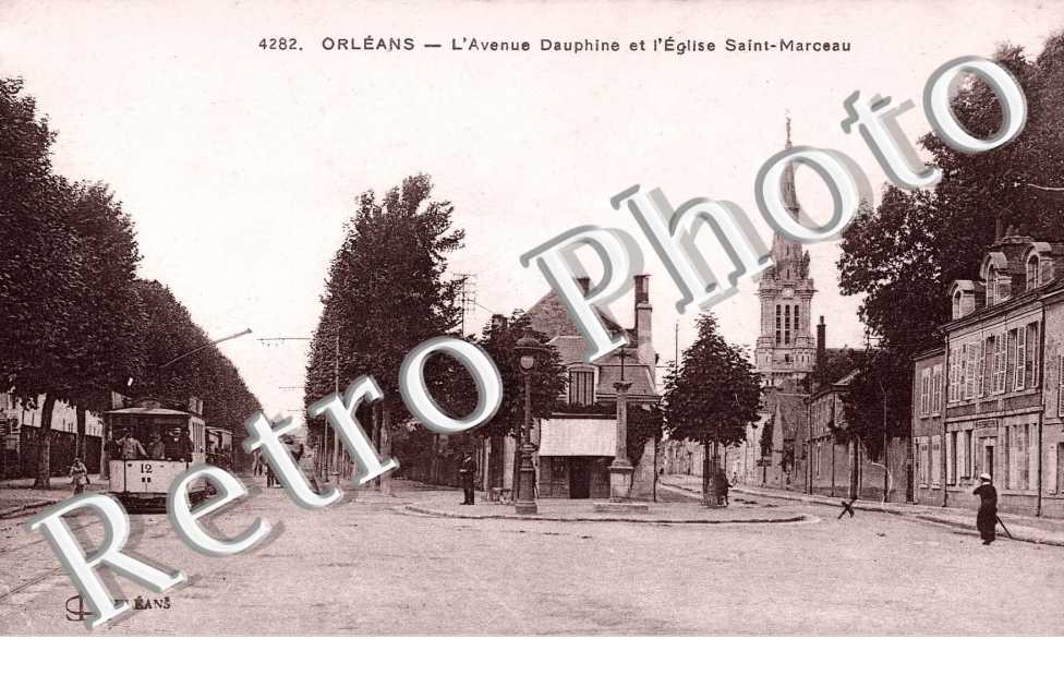 l'avenue Dauphine et l'église Saint-Marceau