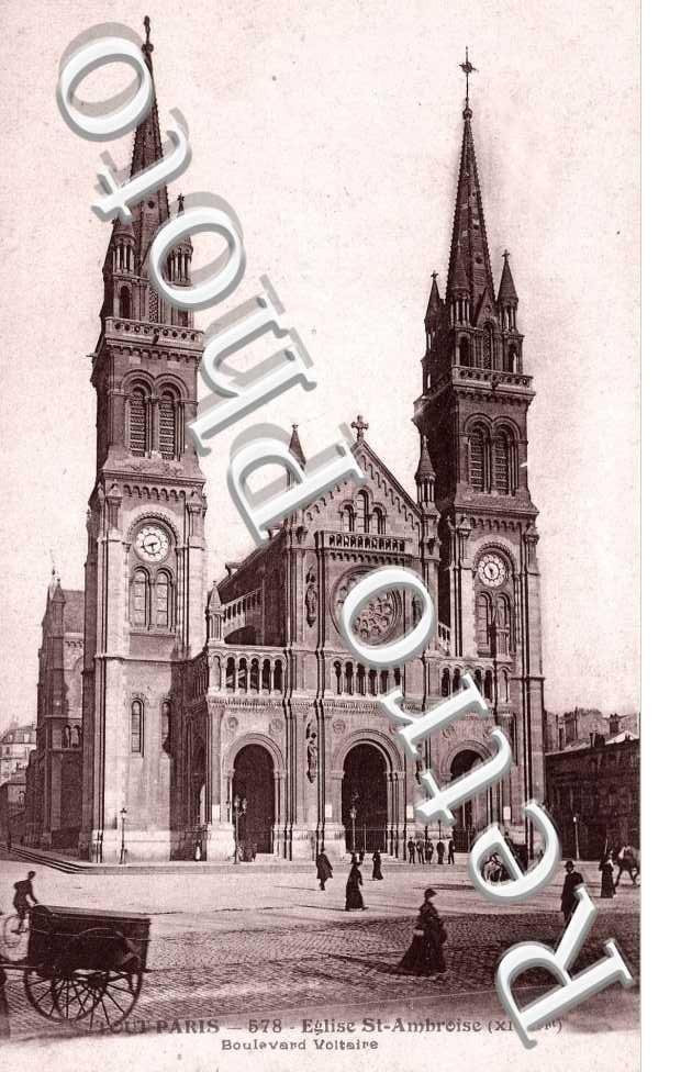 EGLISE SAINT AMBROISE Boulevard Voltaire