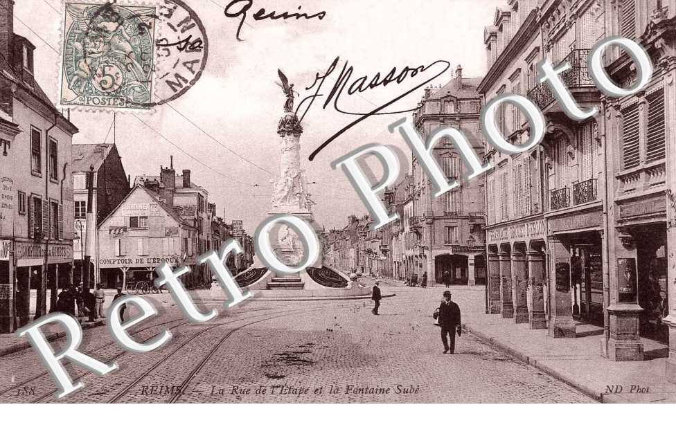 LA RUE DE L&#039;ETAPE ET LA FONTAINE SUBE